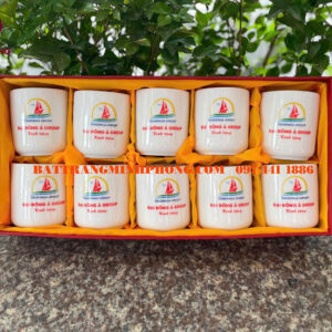 Bộ cốc trụ Bát Tràng in logo